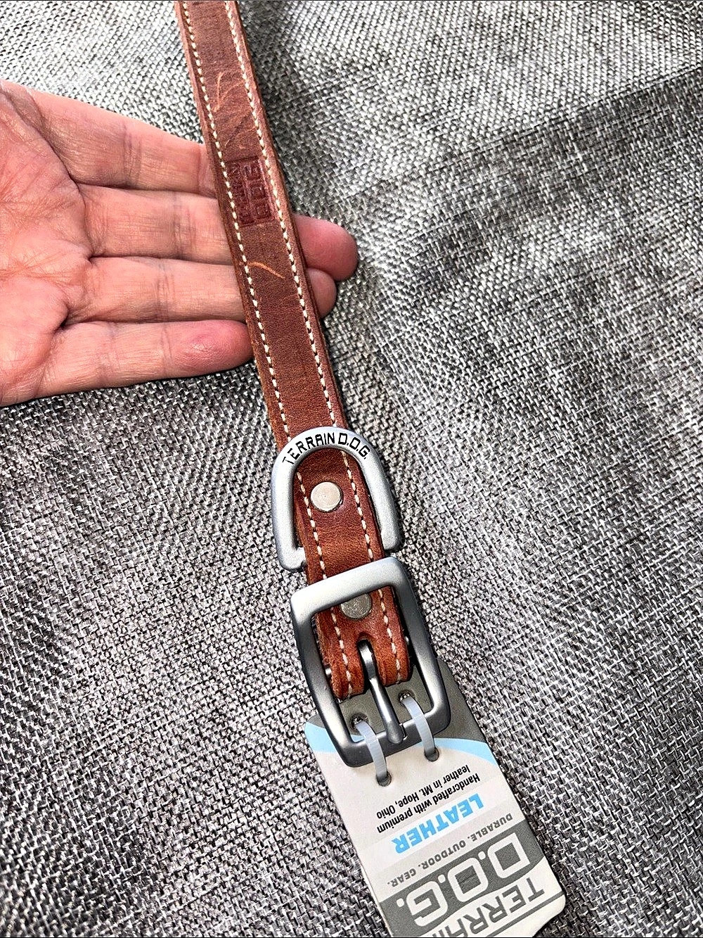 TerrainDOG Dog Collar Brown Small NWT